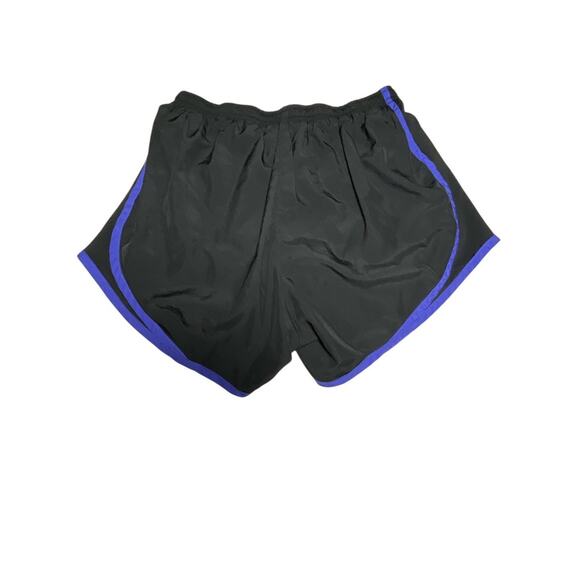 Nike Dri Fit Tempo Lined Running Shorts Black Purple Trim Womens Size Small - Picture 3 of 13